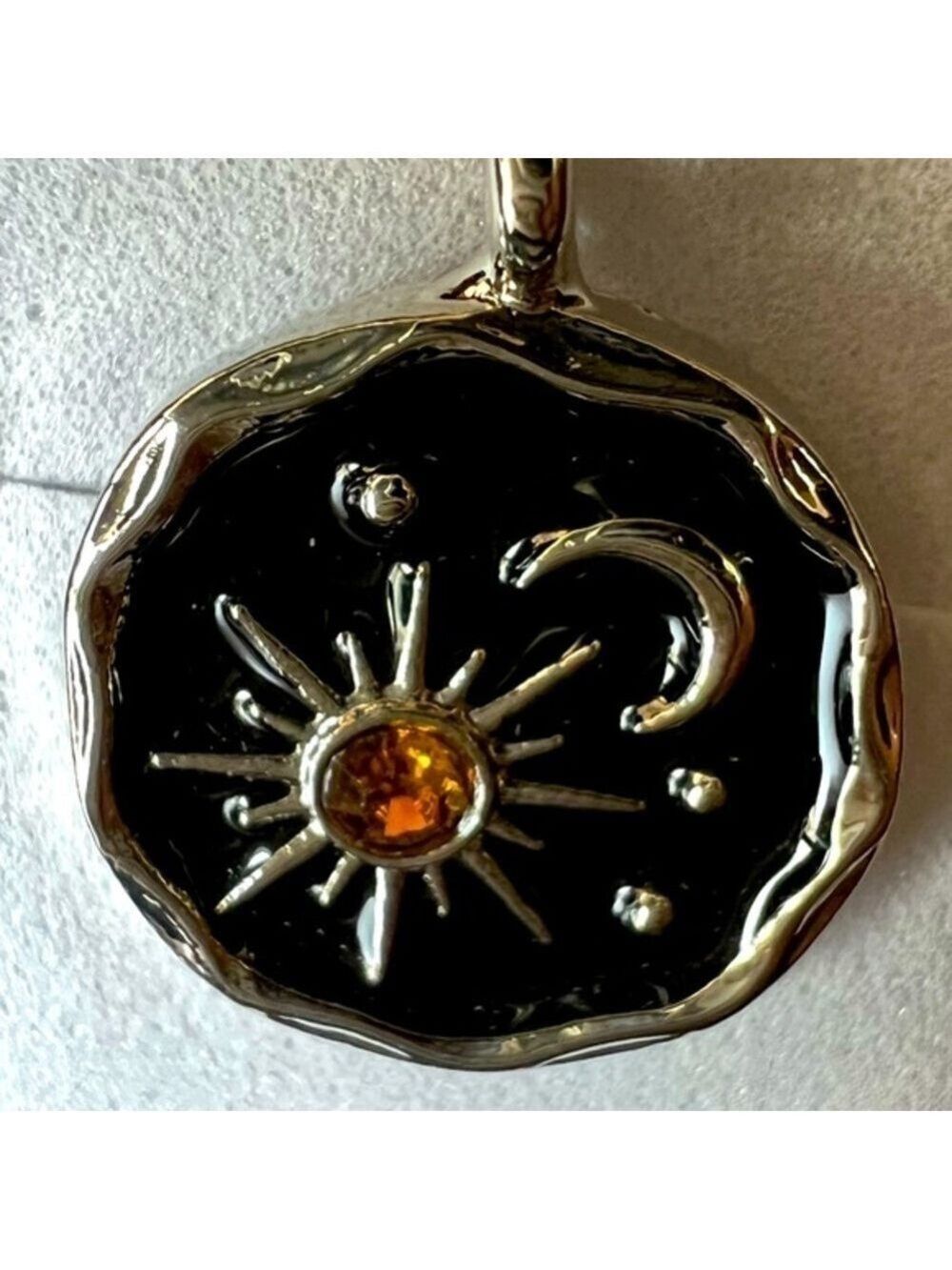 Fashion Moon & Stars Necklace, New, 16” Chain with extender, comes with gift box